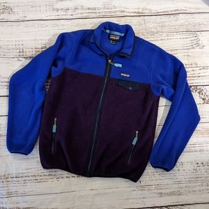 Patagonia Two-Tone Blue and Purple Ski Jacket